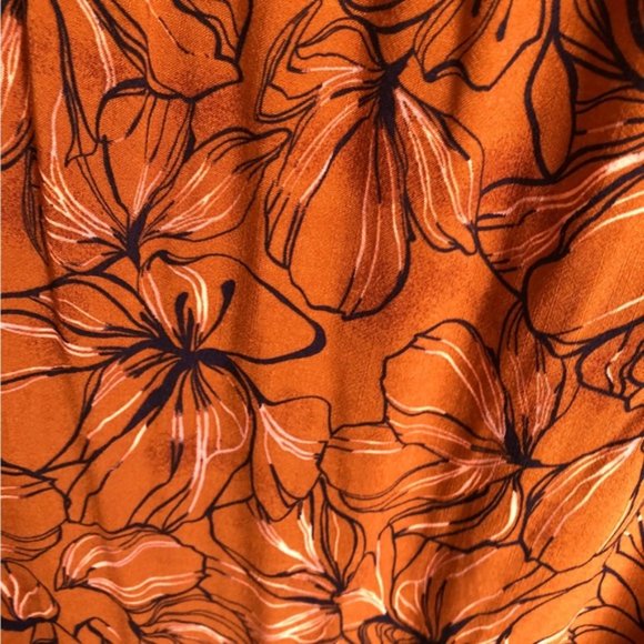 Addition Elle Maxi Dress Size X Tie Straps Autumn Floral - Picture 9 of 15